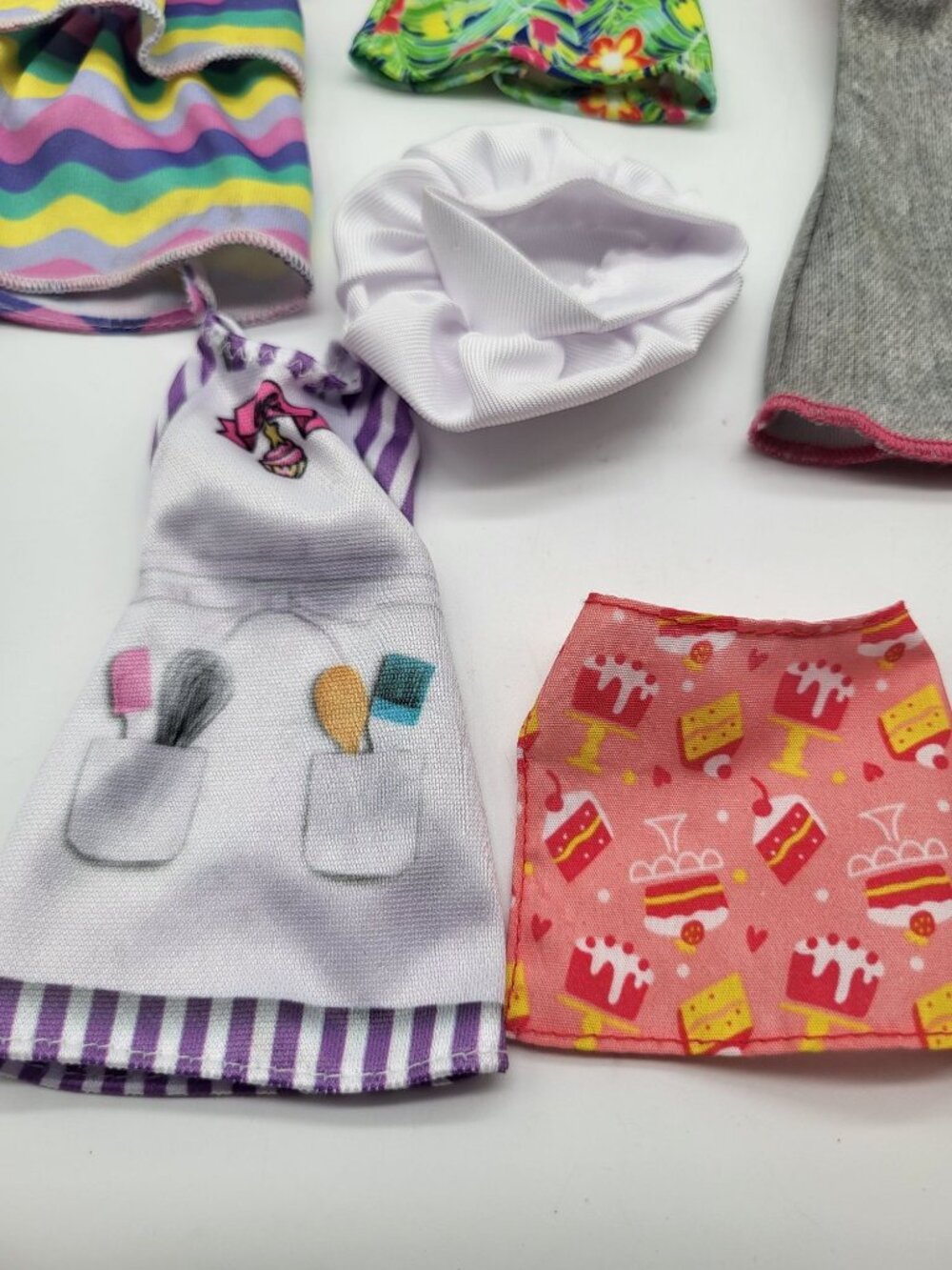 Barbie Fashion Doll Outfits Dresses Lot of 7 Summer Fashionista Baker Misc - Picture 2 of 9